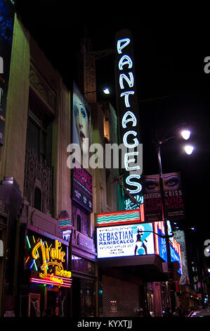 Le Pantages Theatre. Hollywood. Los Angeles, Californie Banque D'Images