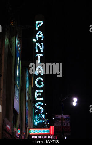 Le Pantages Theatre. Hollywood. Los Angeles, Californie Banque D'Images