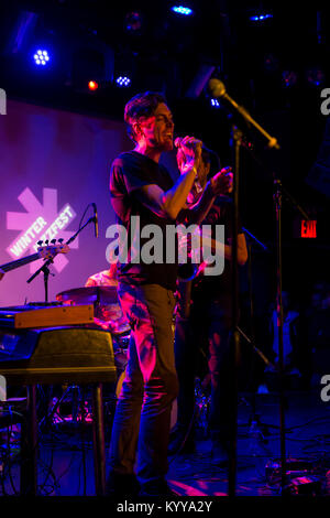 Donny McCaslin band effectuer durant l'hiver 2018 New York Jazz Festival (Photo par Lev Radin/Pacific Press) Banque D'Images