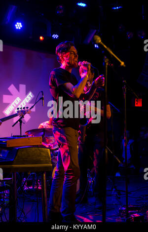 Donny McCaslin band effectuer durant l'hiver 2018 New York Jazz Festival (Photo par Lev Radin/Pacific Press) Banque D'Images