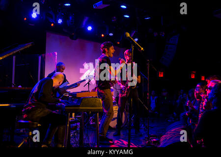 Donny McCaslin band effectuer durant l'hiver 2018 New York Jazz Festival (Photo par Lev Radin/Pacific Press) Banque D'Images