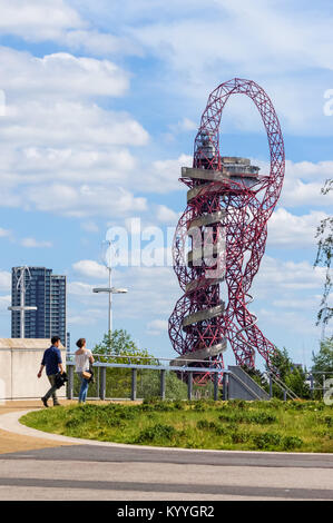 ArcelorMittal Orbit sculpture au Queen Elizabeth Olympic Park de Londres Angleterre Royaume-Uni UK Banque D'Images