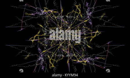 Résumé fond multicolore. Creative art numérique série symétrie de la soie. Banque D'Images