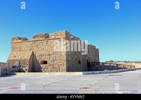 Fort Médiéval de Pafos, par port, Paphos Banque D'Images