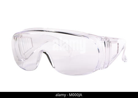 Lunettes de sécurité isolated on white Banque D'Images