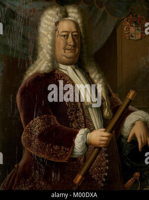 Dirck van Cloon (1684 - 1735), Gouverneur général de l'eurasienne aux Indes néerlandaises Banque D'Images