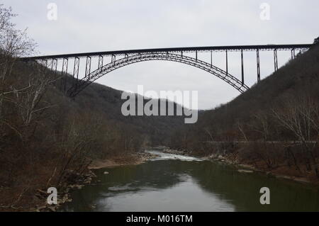 Une photo de la new river gorge bridge Banque D'Images