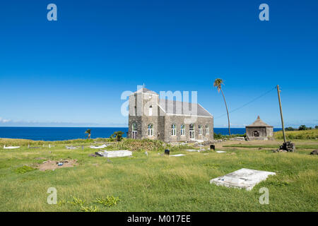 L'église St Thomas historique sur St Kitts dans les Caraïbes. Banque D'Images