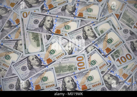 Billets de 100 Dollars US (nouveau modèle) Banque D'Images