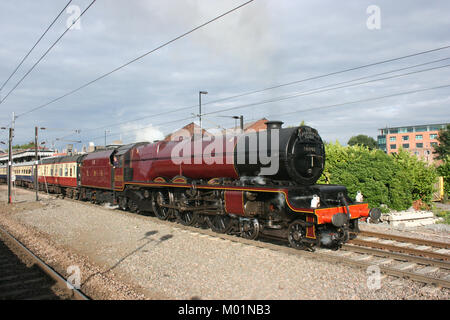 LMS n° 6201 Locomotive à vapeur Pacific Princess Elizabeth à New York, 8 août 2008 - York, North Yorkshire, Royaume-Uni Banque D'Images