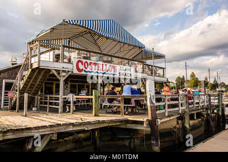 Costello du Clam Shack   Noank, New York, USA Banque D'Images