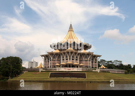 Nouvelle Assemblée législative de l'État de Sarawak Kuching Banque D'Images