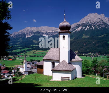 Ellmau et le Kaiser Wilhelm montagnes, Tyrol, Autriche Banque D'Images