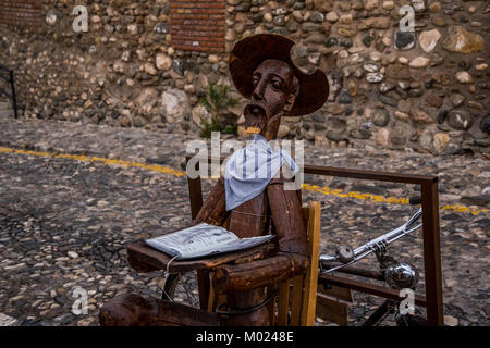 Grenade, Andalousie / ESPAGNE - 16 octobre 2017 Rue : SCULPTURE EN BOIS Banque D'Images