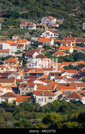 L'été sur Island Iz, Croatie Banque D'Images