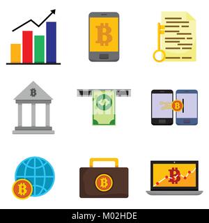 L'argent des financiers Vector Illustration Graphic Design Icon Set Illustration de Vecteur