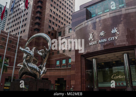 Architecture sur Orchard Street, Singapour Banque D'Images