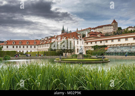 Les jardins de style italien du palais Wallenstein , Prague , République Tchèque Banque D'Images