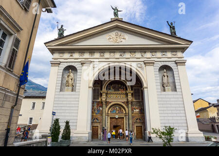 Vallée d'aoste,Italie,la cathédrale,Aoste Banque D'Images
