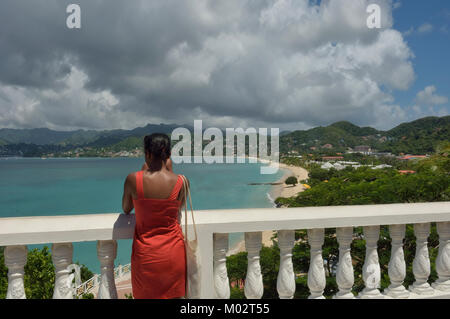 Plage de Grand'Anse, Grenade, Grenadines, Caraïbes Banque D'Images