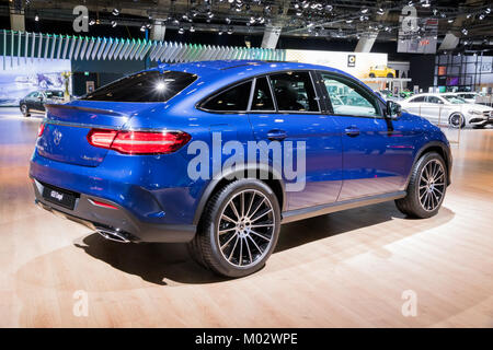 Bruxelles - 10/01/2018 : Mercedes Benz GLE voiture Coupé présenté au salon de l'Automobile de Bruxelles. Banque D'Images