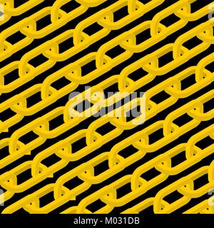 Chaîne d'or l'arrière-plan. Bijoux jaune. Vector illustration Illustration de Vecteur
