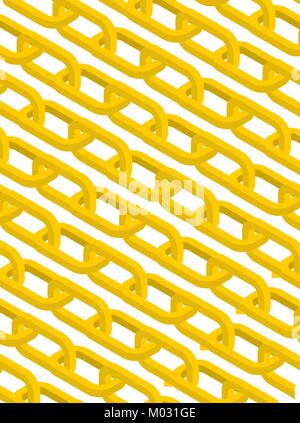 Chaîne d'or l'arrière-plan. Bijoux jaune. Vector illustration Illustration de Vecteur