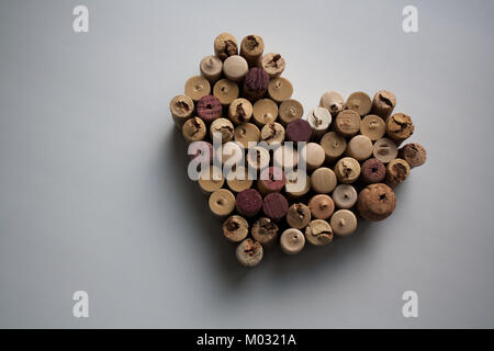 Wine corks coeur Banque D'Images