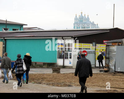 Photographie de bâtiments à Smolensk, Russie, prise le 8 novembre 2013. Banque D'Images