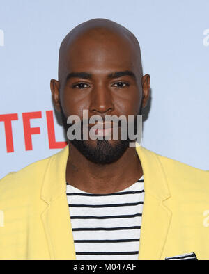 Culver City, Californie, USA. 18 janvier, 2018. Karamo Brown arrive pour la première du spectacle Netflix ''La grâce et Frankie' Saison 4' à l'Arclight Culver City Theatre. Credit : Lisa O'Connor/ZUMA/Alamy Fil Live News Banque D'Images