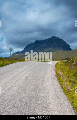 L'article de la côte du nord 500 route touristique près de laide à Wester Ross, Ecosse Banque D'Images