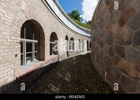 Forteresse Boyen est une ancienne forteresse prussienne situé dans la partie ouest de Gizycko, dans le nord-est de la Pologne, Voïvodie Warmian-Masurian. Banque D'Images