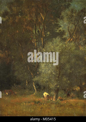 Bosgezicht, une peinture de paysage, est conservé au Rijksmuseum à Amsterdam. Il représente une scène forestière sereine, mettant en valeur la maîtrise de artistâ€™s dans la capture de la beauté et de la tranquillité de natureâ€™s. Banque D'Images