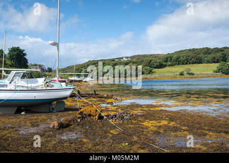 Port de Gairloch Badachro en Wester Ross, Ecosse Banque D'Images