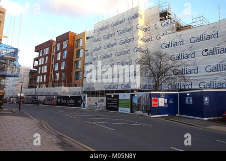 Site de construction sur Grove Park, Edgeware Road Banque D'Images