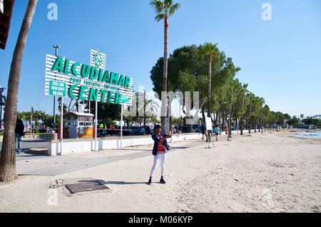 Port d'Alcúdia à Majorque, Espagne Banque D'Images