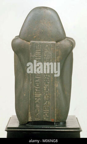 Bloc Naophorous Statue d'un gouverneur d'Isc, Psamtik-seneb- rencontré 1982.318 08 Banque D'Images