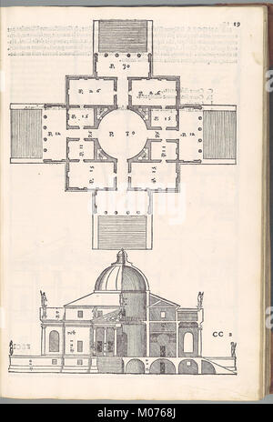 I quattro libri dell'architettura di Andrea Palladio. Ne'quale dopo un breue Trattato de' cinque ordini (Livre 2, page 19) A RENCONTRÉ DP102222 Banque D'Images