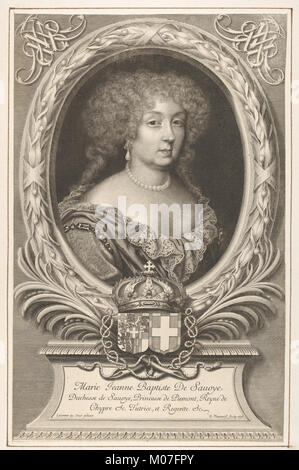 Marie-Jeanne-Baptiste, Duchesse de Savoie a rencontré DP832712 Banque D'Images