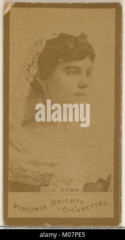 Lila Dana, acteurs et actrices de la série (N45, Type 3) pour les cigarettes Virginia Brights RENCONTRÉ DP831048 Banque D'Images