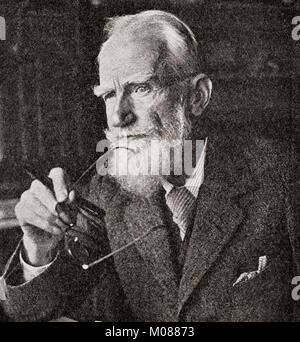 George Bernard Shaw, 1856 - 1950, alias Bernard Shaw. Dramaturge irlandais, critique, polémiste, et activiste politique. À partir de les martyrs de Tolpuddle, publié en 1934. Banque D'Images