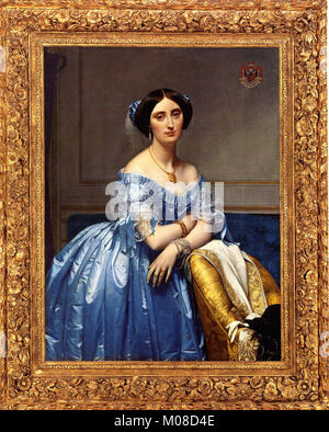 Style Louis XIII Ovolo (pour le Portrait d'Ingres de la Princesse de Broglie) rencontré -186SF-1975-1b Banque D'Images