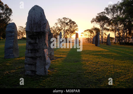 Le Comité permanent de l'Australie des pierres à Glen Innes en Nouvelle-Angleterre le nord de la Nouvelle-Galles du Sud, Australie Banque D'Images