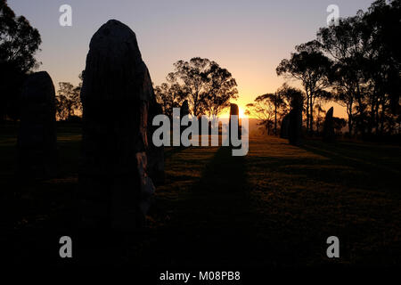 Le Comité permanent de l'Australie des pierres à Glen Innes en Nouvelle-Angleterre le nord de la Nouvelle-Galles du Sud, Australie Banque D'Images