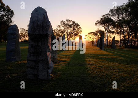 Le Comité permanent de l'Australie des pierres à Glen Innes en Nouvelle-Angleterre le nord de la Nouvelle-Galles du Sud, Australie Banque D'Images