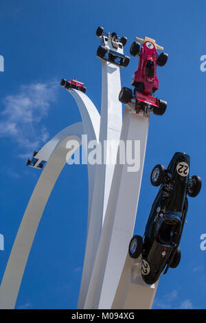 Goodwood Festival de la vitesse caractéristique centrale dédiée à Bernie Ecclestone Banque D'Images