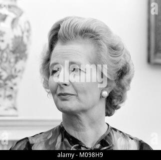 Margaret Thatcher (1925-2013). Portrait du Premier ministre britannique, tandis qu'à la Maison Blanche en septembre 1977, photo par Marion S Trikosko. Banque D'Images