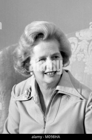 Margaret Thatcher (1925-2013). Portrait du Premier ministre britannique en septembre 1975, photo par Marion S Trikosko. Banque D'Images