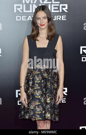 Century City, Californie. 18 janvier, 2018. Kaya Scodelario assiste à la projection de ventilateur de la 20th Century Fox's 'Maze Runner : la peine de guérir à AMC Century City 15 theatre le 18 janvier 2018 à Century City, Californie. | Verwendung weltweit/alliance photo Credit : dpa/Alamy Live News Banque D'Images