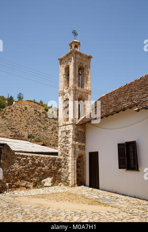 Ancienne église du village à Kakopetria, Chypre. Banque D'Images